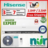 [FREE SHIPPING] Hisense 2HP / 2.5HP Inverter R32 Air Conditioner AI19CBGS WITH AUTO CLEAN 冷气机 AI19CB