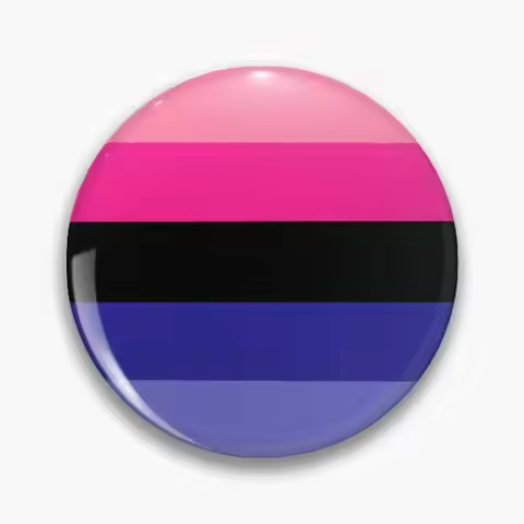 Omnisexual Flag Pin Buttons Brooches Jewelry Accessory Customize Brooch Fashion Lapel Badges
