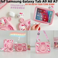 for Samsung Galaxy Tab A9 A8 A7 Lite Plus X110 X210 T220 T290 X200 360 Degree Rotation Cartoon Cute 