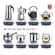 Bếp điện mini pha cafe Bếp điện đa năng - Bếp điện từ mini - Bếp điện đơn - Bếp từ đơn - Bep dien mi