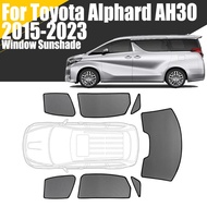 Custom Magnetic Car Window Sunshade For Toyota Alphard AH30 2015 - 2023 Curtain Mesh Front Windshiel