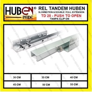HUBEN 55 cm Tandem Drawer Rail HUBEN PTO TD-28 TD28 Built-in Rail TN-38 TN38 Ready to Ship
