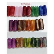 Cylinder Shape Acrylic Spacer Beads