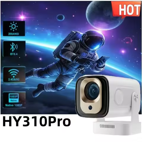 HY310 Pro Smart Projector 1080P Dual Wifi6 BT5.0 Cinema Theater Multimedia Portable Home LED PocketO