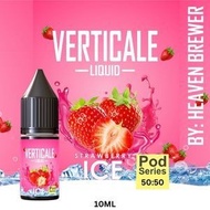 HOT ITEM! VERTICALE LIQUID STRAWBERRY ICE 10 ML STROBERI DINGIN LIQUID RASA BUAH SALT NIC 0 POD SERI