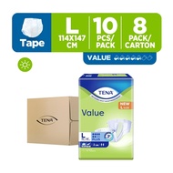 Tena Value Unisex Adult Diapers L - Case