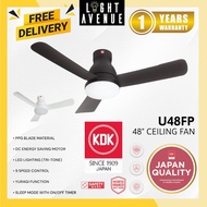 KDK U48FP Ceiling Fan With LED Light And Remote Control 3 Blade 48"
