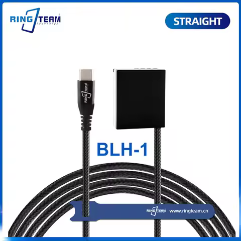 PD USB-C Type-C Braided Cable to PS-BLH-1 BLH 1 Dummy Battery BLH1 DC Coupler for Olympus Cameras EM
