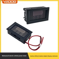 Waterproof Electric Vehicle Battery Power Meter Lithium Battery Digital Voltage Meter 12V24V36V48V60