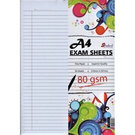 A4 EXAM SHEETS ( FOOLSCAP PAPER)