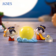 AGNES Mid-Autumn Festival Ornament, Chinese Style Moon Goddess Chang'e Landscape, Cartoon Mooncake L