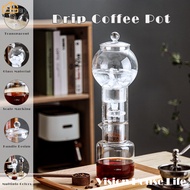 Vision 600ml Ice Drip Coffee Pot Coffee Cold Brewing Pot Household Ice Dripper Coffee Maker Glass Ice Drip Coffee Pot Cold Quenching Brewing Pot Hand Coffee Cold Brew Appliances Coffee Utensils