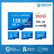 V380 PRO Micro SD 32GB 64GB 128GB Kartu Memori U3 Class 10 V30 100MB/s UHS-I Memory Card For Kamera 