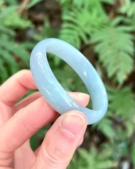 冰種 緬甸翡翠 A玉 玉鐲 • 冰種紫藍翡翠福鐲