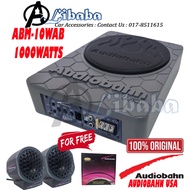 [ORIGINAL] ABM-10AWAB AUDIOBAHN USA 10" 1100Watts Underseat Active Bass Subwoofer Woofer High Qualit