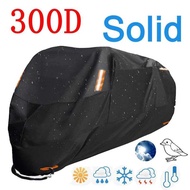 Motorcycle Covers Thick 300D Black Design Waterproof Motors Dust Rain Snow UV Protector Cover Indoor