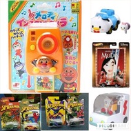 清貨特價 全新絕版 Pinocchio Anpanman麵包超人有光有聲 相機 拍照機/吐司/方麵 超人合金 跑車/TAKARA TOMY Choro Q MIX QM-12 Tsum Tsum (D