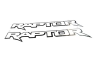 Sticker RAPTOR สติ๊กเกอร์ แร๊พเตอร์ พื้นขาว ขอบ ดำ 1 ชุด ติดได้ 2 ชิ้น ซ้าย ขวา