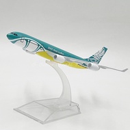 16 cm Diecast Metal Model Plane Toy BWIA West Indies A340 Miniature Replica