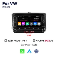 FHJIK Megede 7นิ้วเครื่องเล่นมัลติมีเดียวิทยุติดรถยนต์สำหรับ Volkswagen Passat B6 B7กอล์ฟ5 6เสื้อโปโ