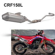 Motorcycle CRF150 CRF150L 2016-2024 Complete Exhaust System Exhaust Tip Header Pipe