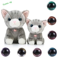 FUZOU Safety Eyes for Crochet, Crystal Cat Eyes Amigurumi Safety Eyes for Amigurumi, 3D Diy Glitter 