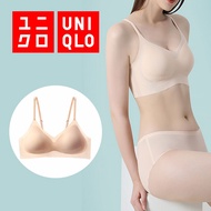 Uniqlo เสื้อชั้นในสตรี น้ําหนักเบา ไม่มีโครงเหล็ก Airism (เสื้อกั๊กใส่สบาย "เสื้อชั้นในสีนู้ด")