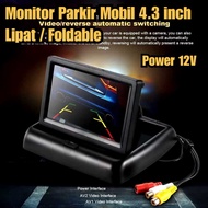 LAYAR Car parking lcd screen portable small monitor Car parking monitor 4.3 Folding Model foldable c