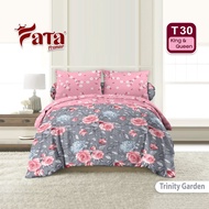 FATA BED COVER SET SPREI BUNGA TRINITY GARDEN KING QUEEN SINGLE SIZE