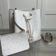 COACH-女包 Rowan22 印花塗層手提斜挎包子母水桶包新款CBH07尺寸21 C1