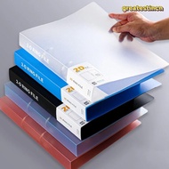GREAT Binder File Folder, 2 Holes Office Document Transparent Folder, D-shaped Plastic Lever Arch Fi