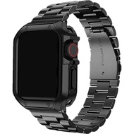 TPU Protector Case+Metal Strap For Apple Watch Ultra Band 49mm 45mm 44mm 41mm 40/38 Stainless steel Bracelet series 3 5 6 se 7 8