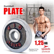 SPEEDS Plate Dumbell 1.25 kg Barbell/ Diameter 3 cm Fitness Equipment 014-24