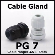 Cable Gland Kabel Gland PG7 PG-7 (3.5-6mm) Iterno Hitam