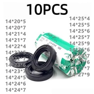 10PCS NQK imported skeleton oil seals 14*20/21/22/23/24/25/26/27*5/7/4/6/9 TC durable