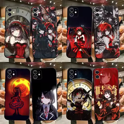 Date a live Tokisaki Kurumi Phone Case For iPhone 15,14,13,12,11,Plus,Pro Max,XS,X,XR,SE,Mini,8,7 So