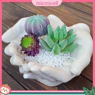 Hand Flower Pot Candle Holder Mol Hand Shaped Flower Pot Succulent Planter Candle Holder Jewelry Tray Resin Crafts Home Decor Gift