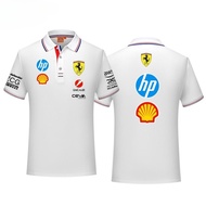 Ferrari 2025 New Replica Series Ferrari F1 Racing Suit Custom Short Sleeved Polo Shirt T-shirt