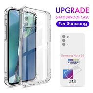 Samsung Galaxy S8 S9 S10 S20 S21 S22 S23 S24 Plus Note 8 9 10 20 Ultra Camera Full Cover Transparent Silicone Airbag Anti Shock Phone Case Cover