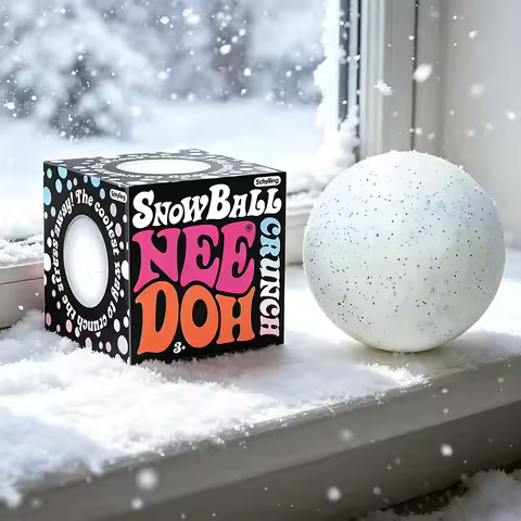 Schyling Popular Snowball Squeezing NeeDoh Toys in 2026, White Squeezing Pressure Relieving Sensory 