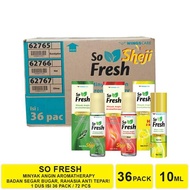 1 BOX CONTAINS 36 PACKS SO FRESH AROMATHERAPY HOT 10ML