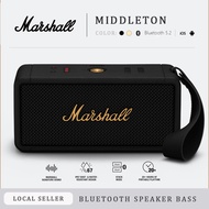 【Support Warranty】Authentic Marshall MIDDLETON Bluetooth Speaker Wireless Karaoke Speaker Waterproof Speaker Microphone with Speakers for Pc Bluetooth Speaker Bass   Portable Speaker 20 Hour Battery Life Marshall Speaker Mini
