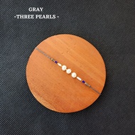 [ Oneshoot ] Pearl Bohemian Bracelet / 0.5 mm Thin Bohemian Bracelet / Unique Balinese Special Brace