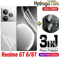 RealmeGT 6 2024 3in1 Front Back Full Cover Protection Hydrogel Film For Realme GT 6 6T 6GT GT6T Real