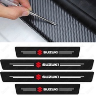 FOR Suzuki Ertiga Swift XL7 SX4 Jimny Vitara Jimny Accessories 4 Pack Suzuki Carbon Fiber Door Sill 