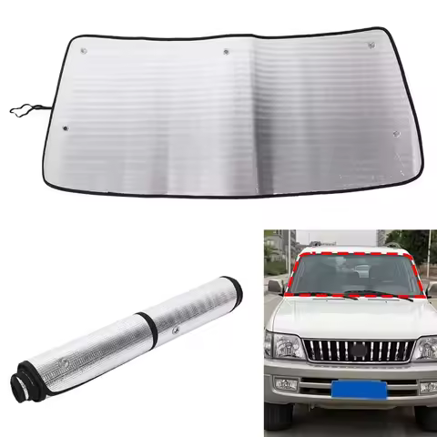 Sunshade Curtain Thickened Sunscreen Car Front Glass Sunshade Car Accessory For Toyota Land Cruiser 