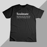 SOULMATE DEFINITION ROUND NECK SHORT SLEEVE T SHIRT CC 676B 4Ce0