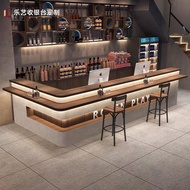 Industrial-style bar counter, coffee shop, barbecue restaurant, lounge bar, pub reception desk, cash