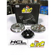 HIRC PULLEY SET for NMax Aerox, Mio Sporty, Mio i 125, Mio Soul i125, Beat fi, Click 125,Giorno 125