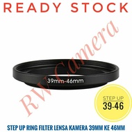 Step Up Ring 39 to 46 Adapter 39mm to 46mm 39-46 mm Camera Lens Filter